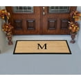 thumbnail image 4 of A1HC First Impression Natural Rubber Coir Molded 18-inch x 48-inch Monogrammed Double Doormat, 4 of 6
