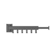 thumbnail image 2 of Clothes Wall Clothes Drying Rack Retractable Space Saving Rotating  Simple Clothes Hanger for Balcony Laundry Room, 2 of 8