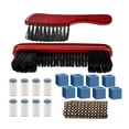 thumbnail image 4 of jinwen Rail Brush Set Table,Pool Cue Tip Cleaning Tools,Cue Chalk,Shaft Cleaning Cloth, Red, 4 of 9