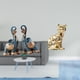 thumbnail image 2 of Figura de elefante,Figuras de elefantes,estatuas,adornos de animales,Escultura coleccionable para dormitorio,decoración del hogar,regalo.,Figura de escritorio,Estante de estatua de gato para, 2 of 8