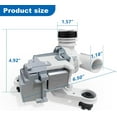 thumbnail image 2 of Washer Drain Pump Assembly for  DC97-19289F  with, 2 of 6