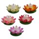 thumbnail image 3 of 5 pcs 11.5 cm LED floating lotus lantern wishing water lily artificial light flower lanterns pool decor, 3 of 4