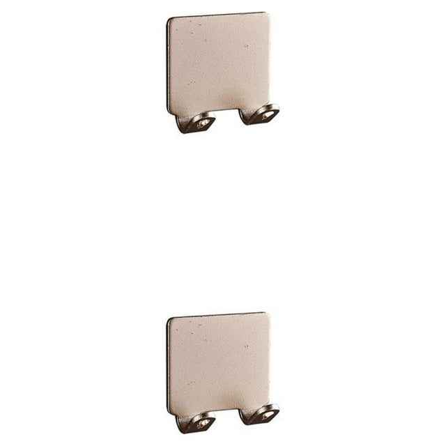 Soporte para máquina de afeitar Inteprter Colgador Adhesivo para Ducha Montado en la Pared Aluminio Extraíble Oro 2Conjunto