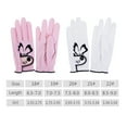thumbnail image 2 of Guantes de Golf Minnieouse 1 par de PU antideslizantes transpirables rosa talla 20, 2 of 6