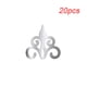 thumbnail image 2 of Decoración de la pared de patrón de anacardo Clear flexible Superficie lisa Autoadhesivo Decoración de dormitorio para el hogar Fondo Art Decoration Plata 20pcs kenally HA012185-00, 2 of 7