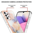 thumbnail image 4 of Allytech Case for Samsung Galaxy A33 5G Version, Galaxy A33 Cover, Slim and Light Weight TPU Impact Resistant Anti-Shock Scratch Free Back Shell for Samsung A33 5G, White Marble, 4 of 5