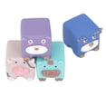 thumbnail image 4 of Fyydes Sensory Squeeze Block,Sensory Block Toy,4pcs Soft Stacking Building Blocks Cute Cartoon Animal Shaped Teething Squeeze Sensory Blocks Toy, 4 of 8