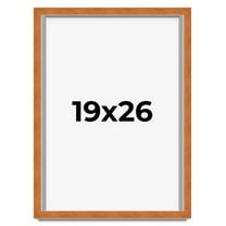 19x26 Shadow Box Frame Brown | 0.875 Inches Deep Real Wood Contemporary Shadowbox Display Frame |