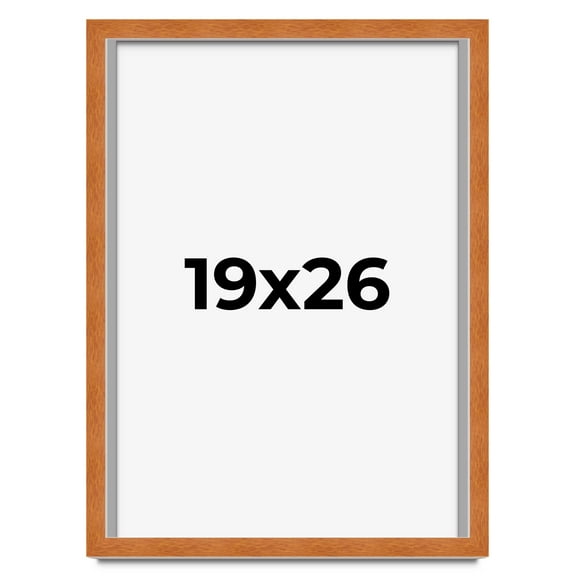 19x26 Shadow Box Frame Brown | 0.875 Inches Deep Real Wood Contemporary Shadowbox Display Frame |