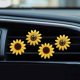 thumbnail image 1 of 4 clips para radiador de coche con bonitos clips para ambientador de coche con forma de flor de sol, clips de ventilación interiores, 1 of 5