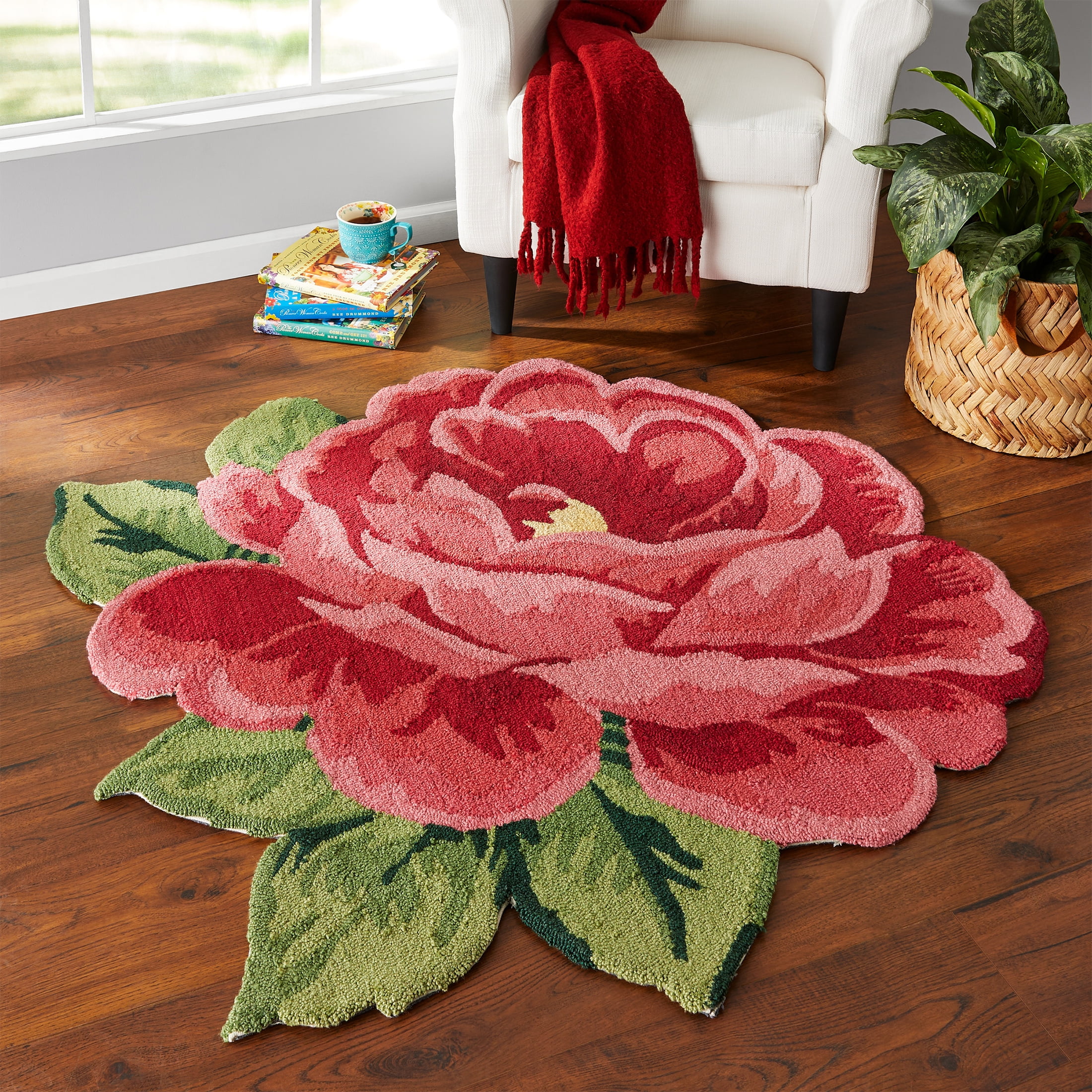 The Pioneer Woman 4' Rose-Shaped Indoor Rug