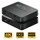 thumbnail image 5 of Divisor de Señal HDMI 1x2 4K Ultra HD Splitter HDTV 1 Entrada a 2 Salidas para TV, Monitor o Proyector, Plug & Play Compatible 1080p y 4K, 5 of 8