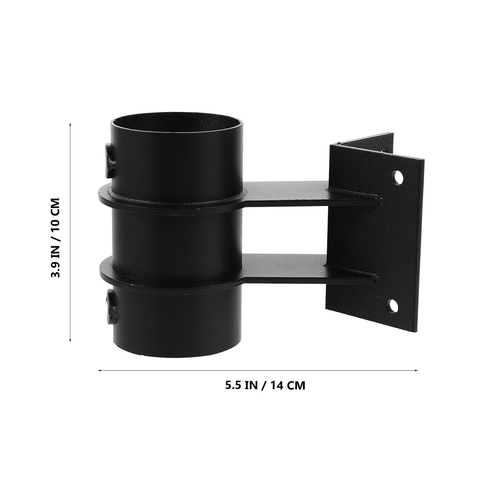 OUNONA 2-Pack Black Patio Umbrella Stand Brackets Weather Resistant for Garden Yard Deck Outdoor Use