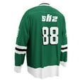 thumbnail image 4 of Stray Kids SKZ Member Number Splicing V-Neck Green Hockey Jersey – Unisex Long Sleeve Pullover Sweatshirts Streetwear for STAY Fan Support, 4 of 13