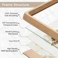 thumbnail image 3 of 8x10 Picture Frame Set of 2, USA-Sourced Oak Wood Photo Frame with Tempered Glass, Handcrafted Rounded Corner 8 x 10 Wooden Frame Matted to 5x7 Photos, Wall or Tabletop Display, 3 of 6