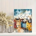 thumbnail image 2 of Coastal Houses Canvas Wall Art，Suitable for Living Room，Bedroom，Bathroom，Kitchen，Office Decoration., 2 of 8