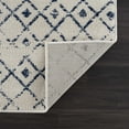 thumbnail image 3 of BoutiqueRugs Tigris Blue Moroccan Trellis Area Rug - Blue, Ivory - 6'7" x 9', 3 of 10