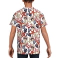 thumbnail image 5 of Wukai Starfish Shell Youth Unisex Short Sleeve T-Shirt for Boys, Girls, Teens, and Kids-Small, 5 of 7