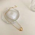 thumbnail image 1 of Romantic Simple Small Heart-shaped Necklaces Exquisite Crystal Zircon Pendant Gold Color Clavicle Chain Women‘s Wedding Jewelry, 1 of 7
