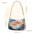 thumbnail image 3 of FORMRS Womens Shoulder Bag with Chain Strap Clutch Purse Cute Tote Handbag, Goldfish Bowl, 3 of 7