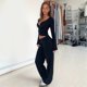 thumbnail image 5 of Top de Pilates para Mujer, Top de Yoga, Top de Ballet con Cuello en V, Larga, para Entrenamiento, Balletcore, Chica Limpia. Negro M, 5 of 9