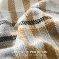 thumbnail image 3 of EVERGRACE Plaid Chenille Throw Blanket for Couch, Super Soft Cozy Decorative Farmhouse Plaid Throw with Tassels, Lightweight Chenille Knit Throw for Bed Sofa Gift Home Decor, Grey & Beige 50"x60", 3 of 8