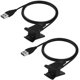 thumbnail image 1 of Cargador compatible con Fitbit Alta, cable de carga USB de repuesto (paquete de 1), paquete de 2 Adepaton CZDZ-HY192-2, 1 of 8