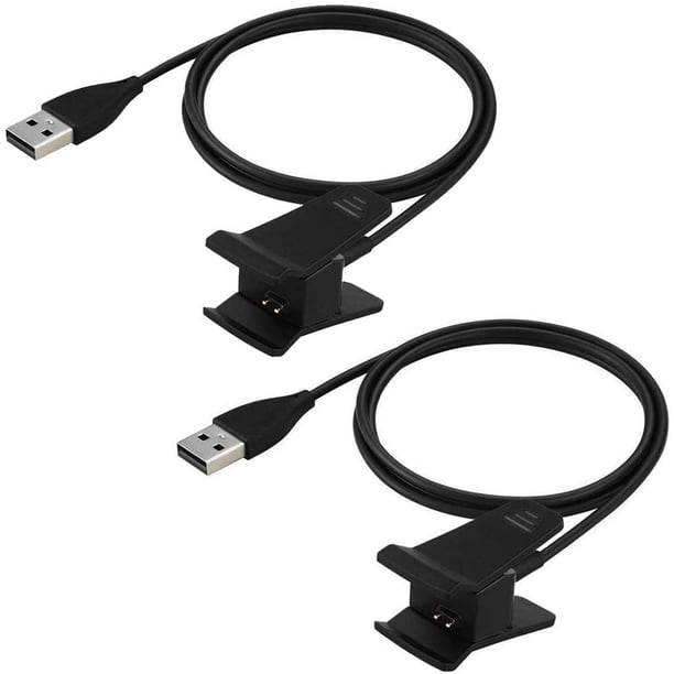 Cargador compatible con Fitbit Alta, cable de carga USB de repuesto (paquete de 1), paquete de 2 Adepaton CZDZ-HY192-2