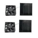 thumbnail image 2 of 2 Uds 20W 6 Pulgadas Kit de Ventilador de Escape Solar Extractor de Aire Mini Ventilador Ventilador Alimentado por Panel Solar para Casa de Pollo de Perro, 2 of 5