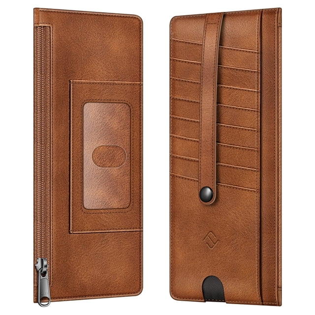 Tarjetero Fintie Slim de piel sintética con bloqueo RFID