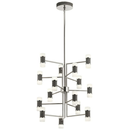 

Elan 84124 Chagrin Led Polished Nickel 15 Light 5 Tier Foyer