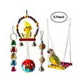 thumbnail image 5 of 10Pcs Bird Swing Toys Waterproof Parrot Toy Funny Chewing Plaything Lightweight Colorful Stand Ladder Cage Hanging Bell Pet, 5 of 7