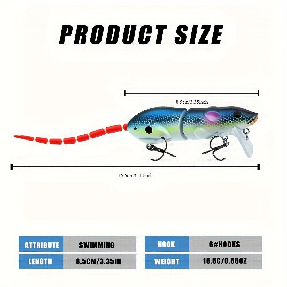 5pcs Lure - 85mm/15.5g, Multi-Segmented Soft Plastic Fishing Lure For Trout And Other Species - Soft Plastic - For Freshwater Fishing Enthusiasts - Great Gift for Anglers