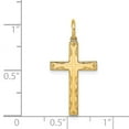 thumbnail image 2 of 14k Yellow Gold Laser Designed Cross Pendant, 2 of 3