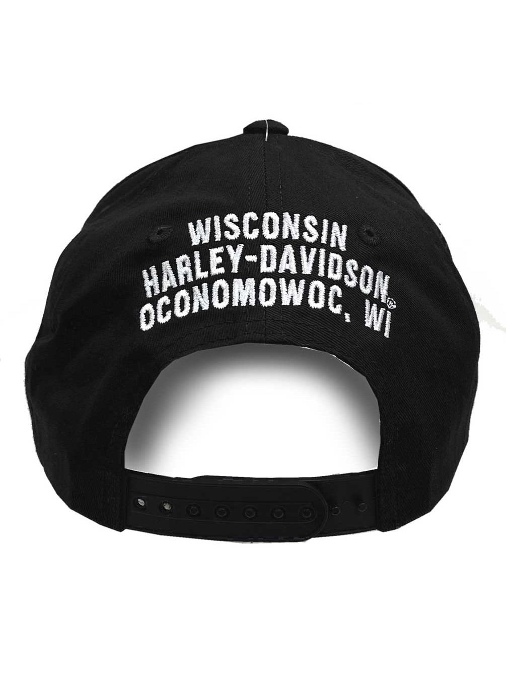 Harley-Davidson Men's Hat Willie G Skull Free Soul Snapback Baseball Cap, Black, Harley Davidson