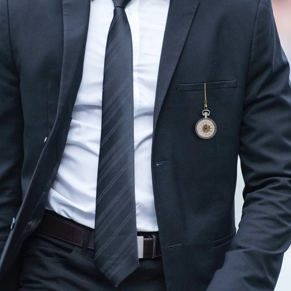 LEORX 2Pcs Vintage Pocket Watch Chains Metal Waistcoat Chain Golden Color Smooth Polished Surface