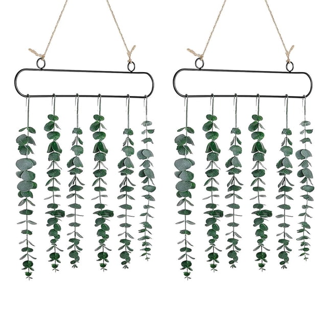 Decoración de eucalitto - decoración de vegetación artificial plantas colgantes falsas decoración de decoraciones de cumpleaños decoraci Soledad Verdor para colgar en la pared