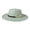 green, variant on Women's Elegant Felt Round Crown Flat Brim Hat with Metal Fishbone Hat Band – Formal & Casual Styling