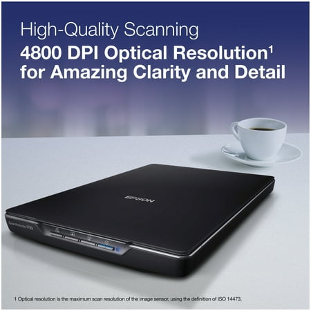 Epson - Perfection V39 Advanced Flatbed Color Photo Scanner - Black