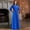 Blue, variant on IDALL Wedding Guest Dresses,Prom Dresses Women Summer Casual Party Dress Lantern Sleeve Solid Long Dresses With Belt Maxi Dresses,Formal Dresses,Boho Dresses Green Dress M