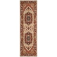 thumbnail image 5 of SAFAVIEH Chelsea Flowers Floral Wool Runner Rug, Red/Ivory, 2'6" x 8', 5 of 7