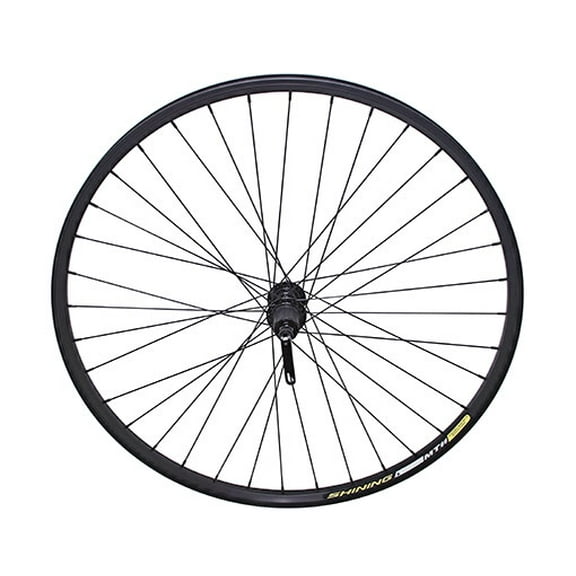 29" Alloy Rear Wheel Cassette 36 Spoke 14g Black 3/8" Quick Release Axle Black. Bike part, Bicycle part, bike accessory, bicycle part