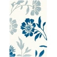 thumbnail image 2 of SAFAVIEH Capri Stephanie Floral Wool Area Rug, Ivory/Blue, 2' x 3', 2 of 10