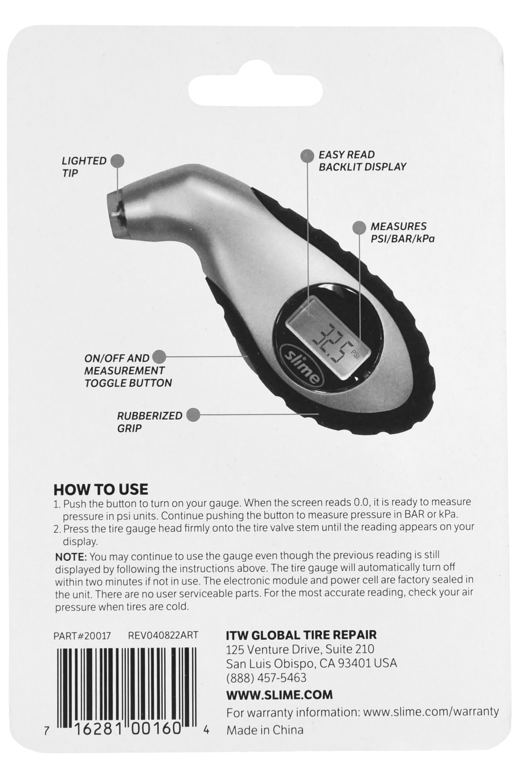 Elite Digital Tire Gauge (5-150 psi)