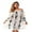 White / Charcoal, variant on Off Shoulder Solid Short Dress 21822-BW (Grey / White, X-Large)