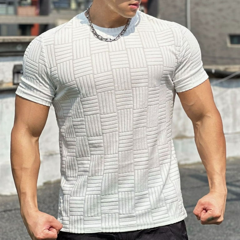 【SCENERITY】Muscle fit planning short sleeve t-shirt [1+1] Performance Gamer Stretch Short-Sleeve Crew Neck T-Shirt