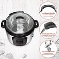 thumbnail image 4 of WishDirect Tempered Glass Lid for Instant Pot 8 Quart, Universal Electric Pressure Cooker Lid with Two Handle Knobs - 10 Inch, 4 of 6