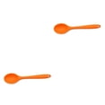 thumbnail image 2 of Kearding Cuchara de silicona, herramientas profesionales de cocina de mango largo, vajilla para el hogar, cuchara de sopa Flexible resistente al Naranja 2Conjunto, 2 of 6