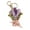 3, variant on Artistic Knitted Floral Bouquet Keychain Handmade Crochet Bouquets Metal Keychain for Backpacks Charm Desk Decoration