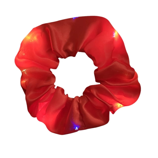Bandeau Lumineux Clignotant de Nuit Grand Intestin Anneau à Cheveux LED Saut Di Bijoux Heardband Heardband pour Femmes Rouge